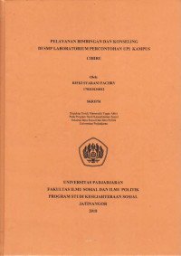 Pelayanan Bimbingan dan Konseling di SMP Laboratorium Percontohan UPI Kampus Cibiru