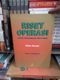 Riset Operasi Untuk Pengambilan Keputusan