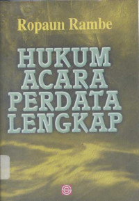 HUKUM ACARA PERDATA LENGKAP