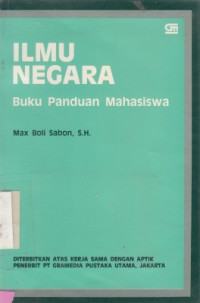 Ilmu Negara : Buku Panduan Mahasiswa