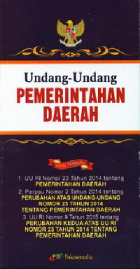 UNDANG-UNDANG PEMERINTAHAN DAERAH