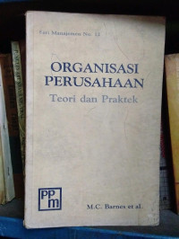 ORGANISASI PERUSAHAAN : TEORI DAN PRAKTEK