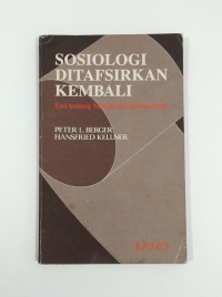 Sosiologi ditafsirkan Kembali : Esei Tentang Metode dan Bidang Kerja