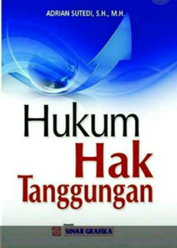 HUKUM HAK TANGGUNGAN