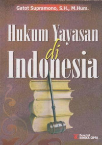 HUKUM YAYASAN DI INDONESIA