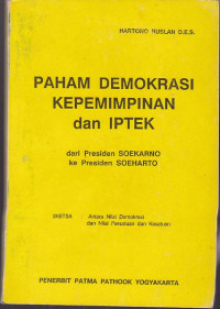 PAHAM DEMOKRASI KEPEMIMPINAN DAN IPTEK